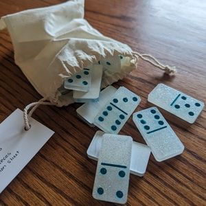 Resin Handmade Double 6 Domino Game